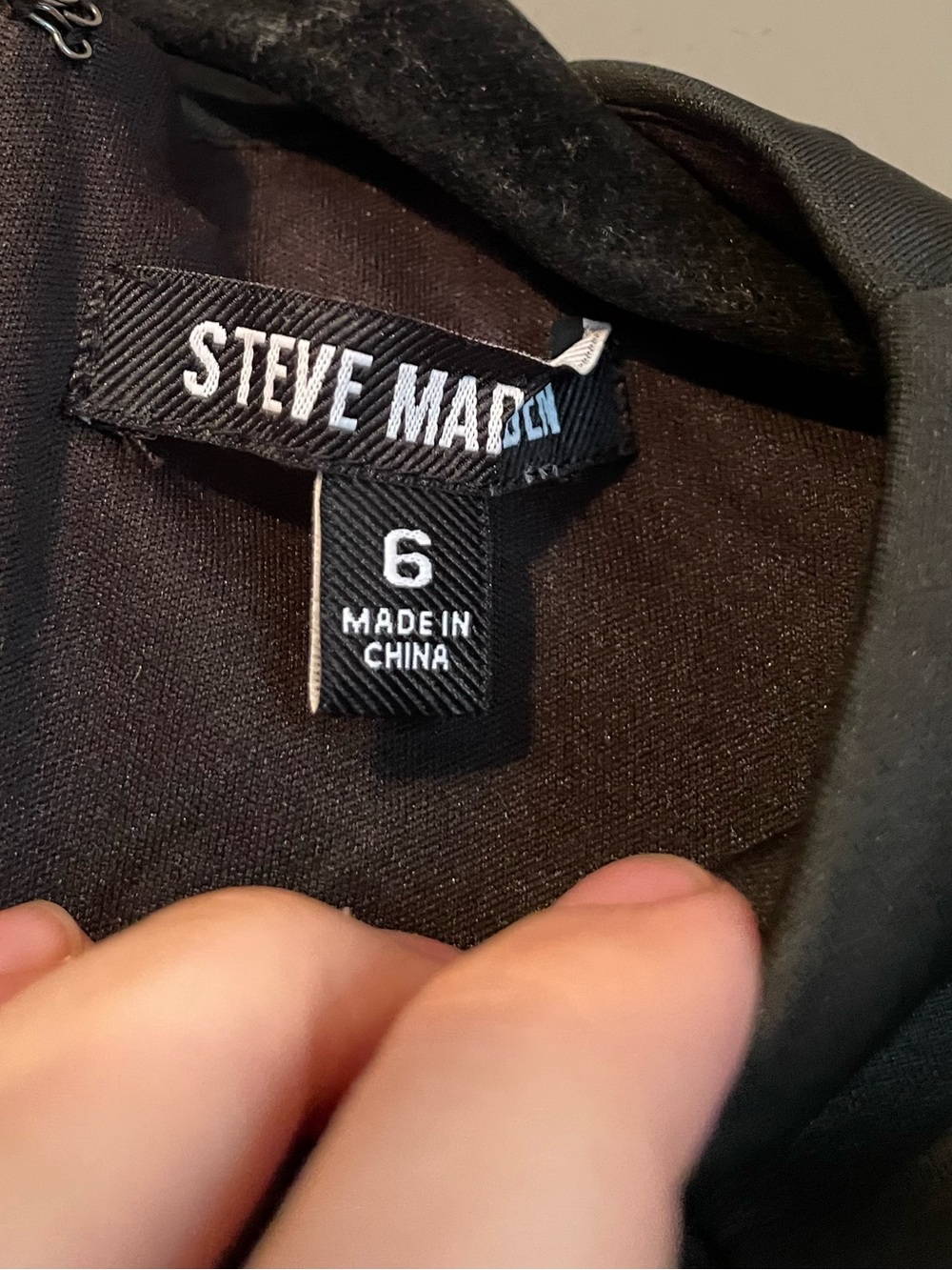 New Steve Madden Sz 6 Black Hayes Short Sleeve Fit & Flare Mini Dress Ret $79! - Picture 10 of 14